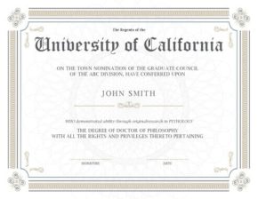11 Free Printable Degree Certificates Templates