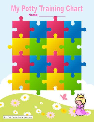 Princess Potty Chart Free