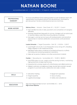 resume template entry-level