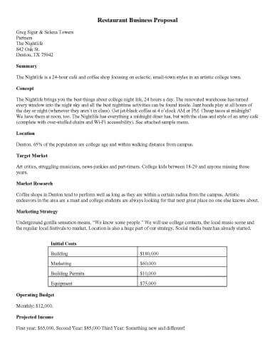 Business proposal templates examples | business proposal template.
