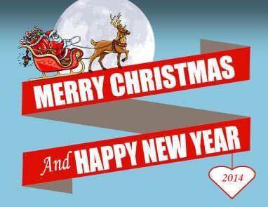 Retro Santa Card
