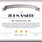 Sample Certificate of Appreciation