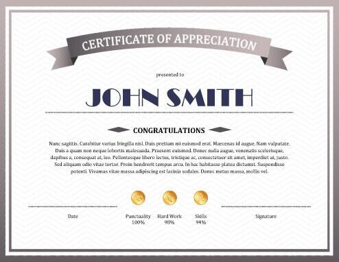 Appreciation Certificate Template Free Download from www.hloom.com