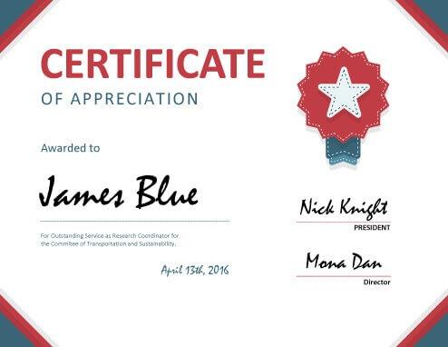 Certificate Of Appreciation Template Free Download from www.hloom.com