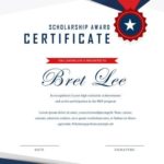 Scholarship Award Certificate