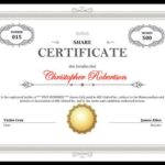 Shares Certificate