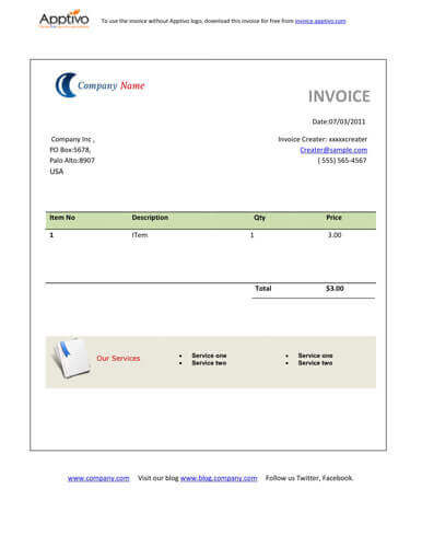 Simple Billing Invoice Template
