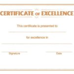 certificate of academic excellence