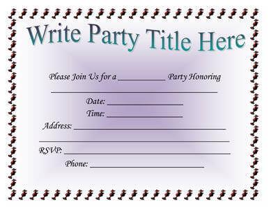 26 Free Printable Party Invitation Templates In Word Hloom