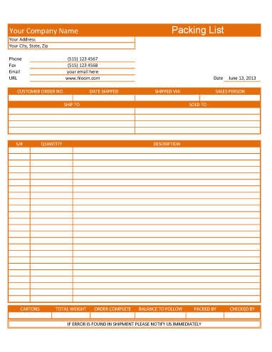 13 Plantillas De Albaran Gratis Word Y Excel Hloom