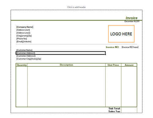 Plantillas De Factura De Venta 27 Ejemplos En Word Y Excel Hloom