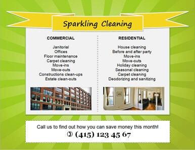 14 Free Cleaning Flyer Templates House Or Business Hloom