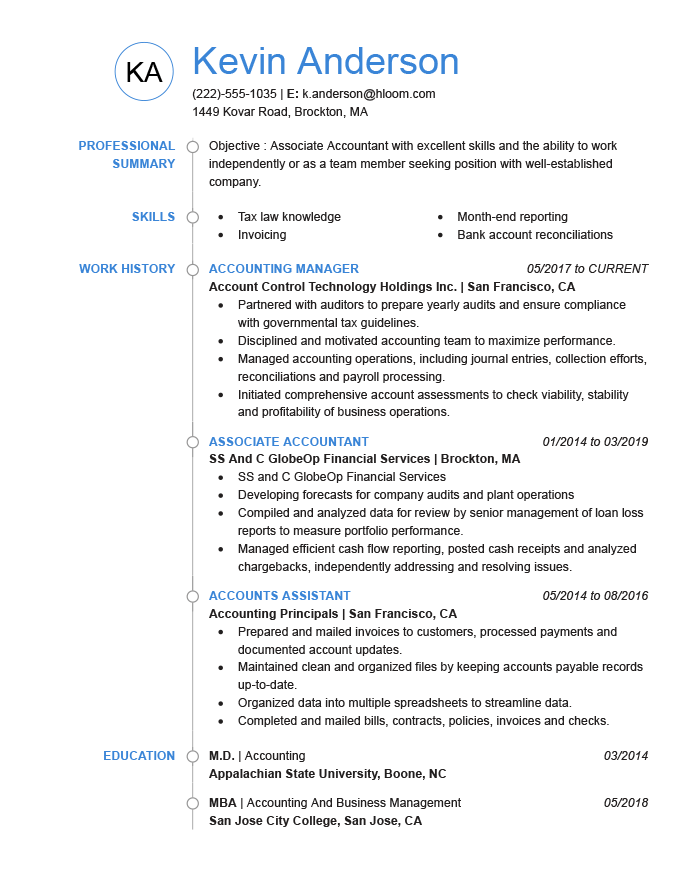 Best Chronological Resume Template from www.hloom.com