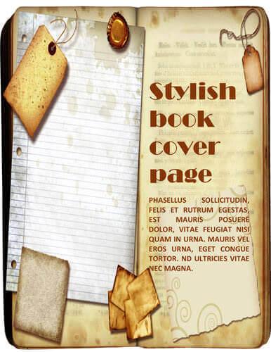 Stylish book cover page