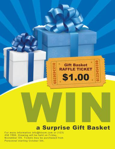 Surprize Gift Raffle flyer template