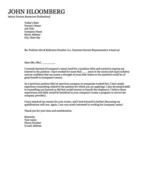 283 cover letter templates for any job