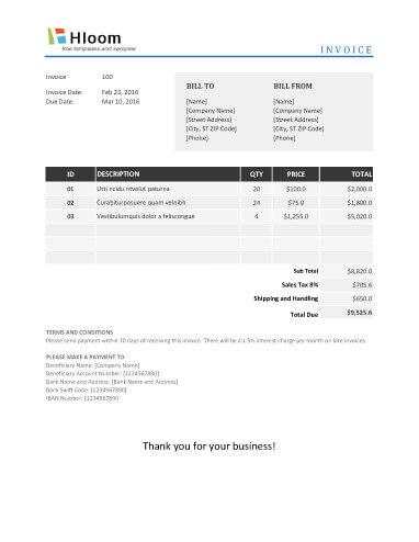 Invoice Template Excel 2010 from www.hloom.com