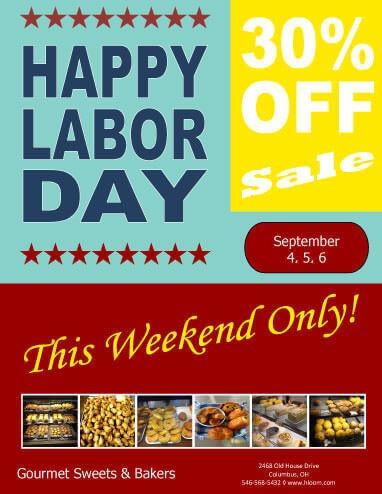 Labor Day Weekend Sale Flyer