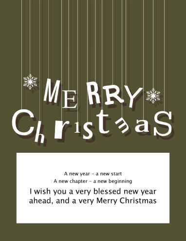 Wishing Merry Christmas