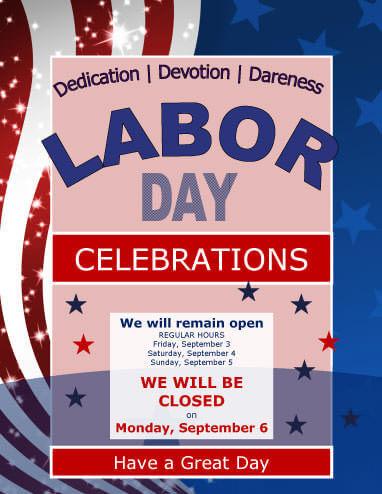 our office will be closed template labor day holiday announcement