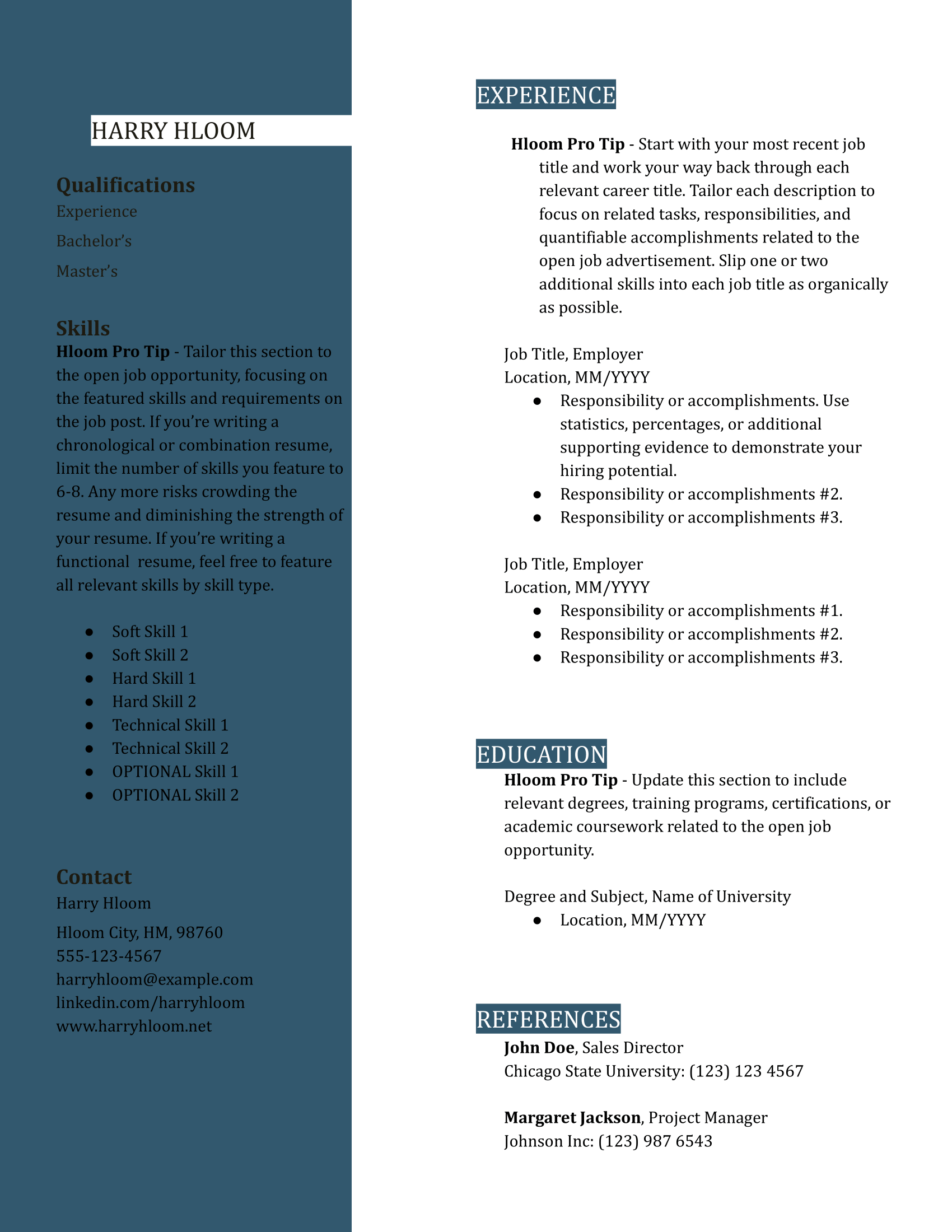 Business Developement Assistant Resume Example
