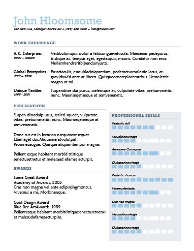 Texture Customer Service Resume Template