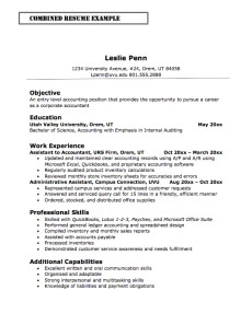 combination resume definition