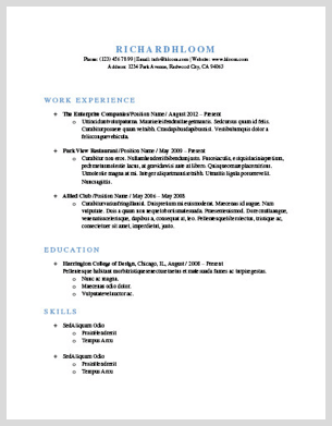free resume templates to land the job hloom com