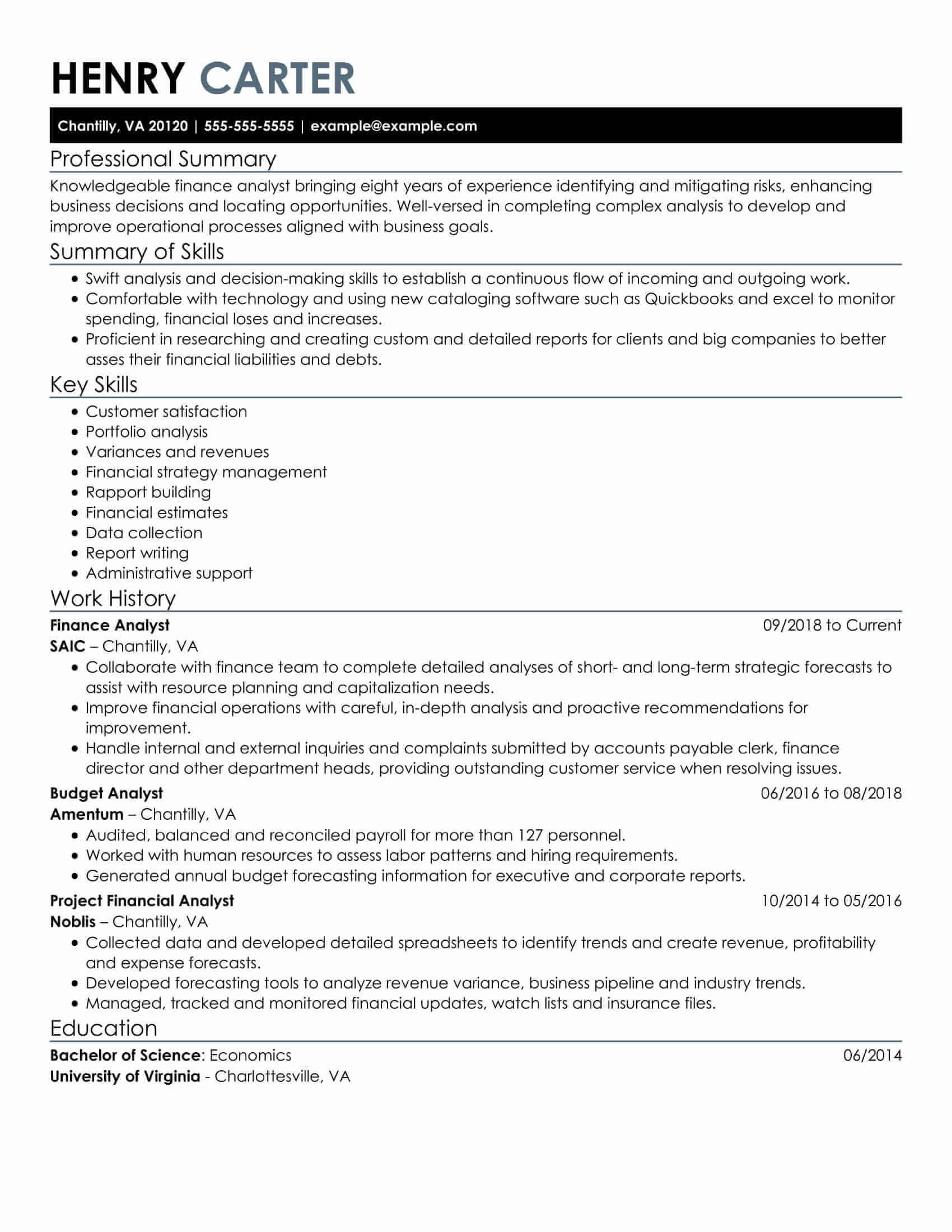 Financial Analyst Free Resume - Financial Analyst Resume Example Og 