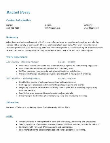 Format Mix Resume Template