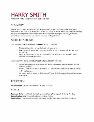 Highly Proficient Resume Template