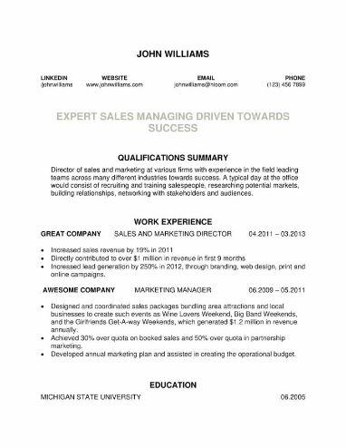 Network Resume Template