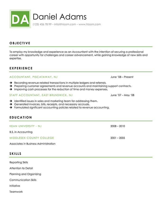 Personal Brand Resume Template