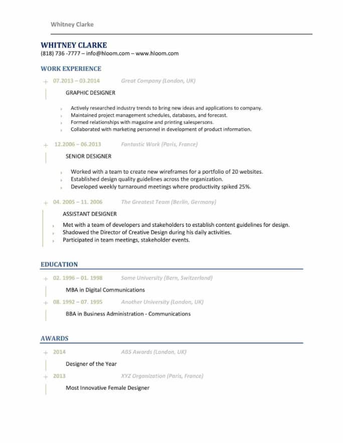 Simple And Clean Resume Templates Expert Tips
