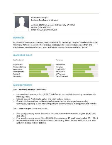 Scale Resume Template