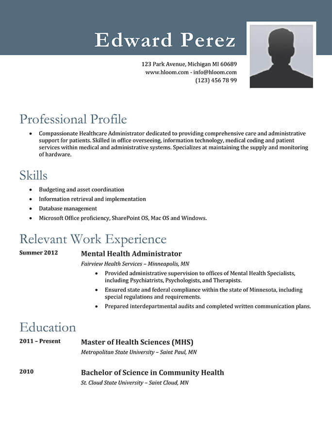 Steely Resume Template