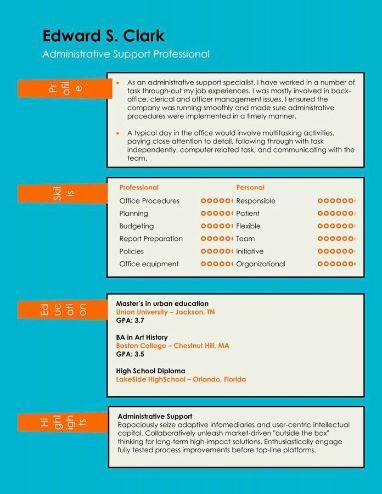 Tabbed Resume Template