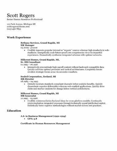 Talented Resume Example