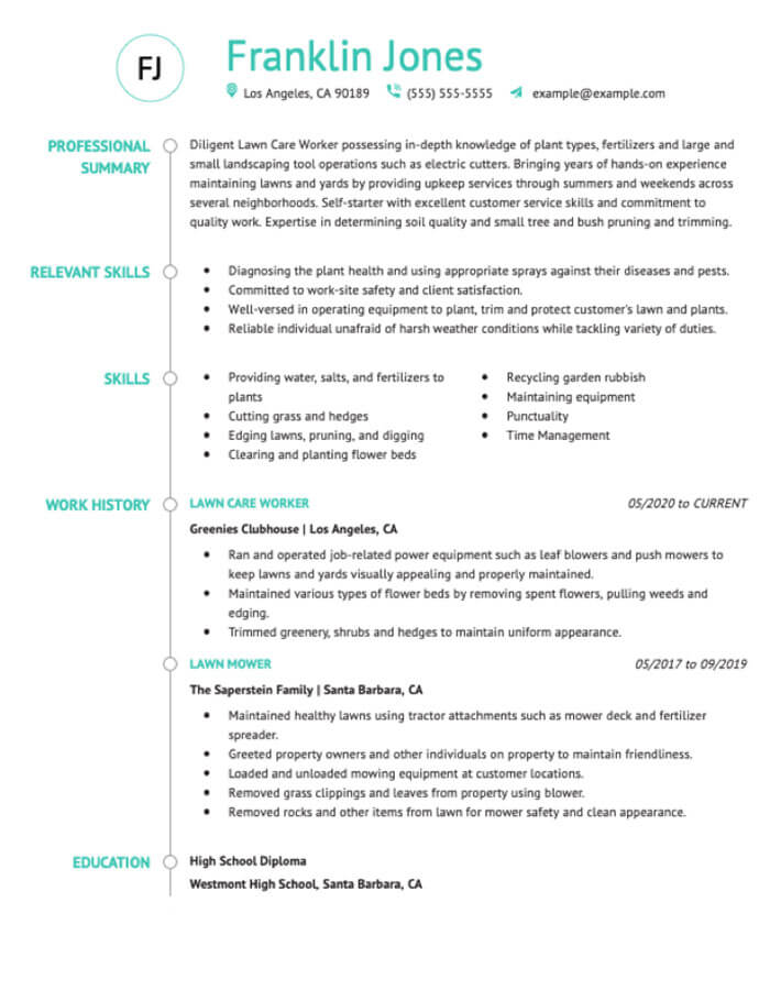 30 Free Resume Templates For Mayor Industries Hloom