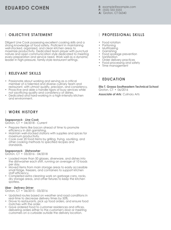 Housekeeping Assistant Resume Objective Template