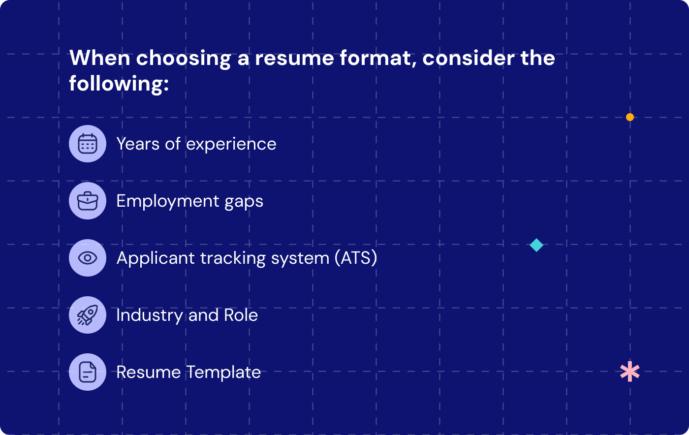 How to Choose a Resume Format
