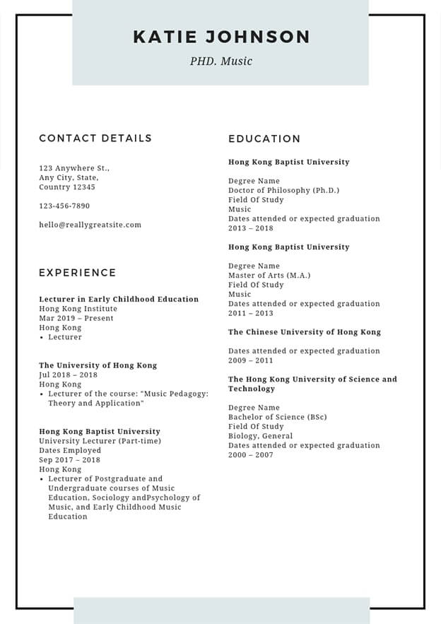 18 Modeles Et Exemples De Cv Professionnels Conseils De Redaction