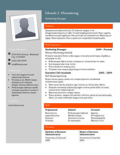 Artistic Flyer Marketing Manager Resume Sample