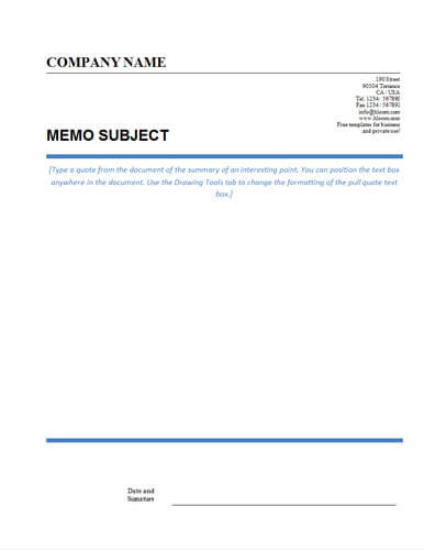 Memorandum Template Format from www.hloom.com