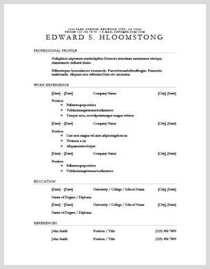 free resume templates to land the job hloom com hloom resume template