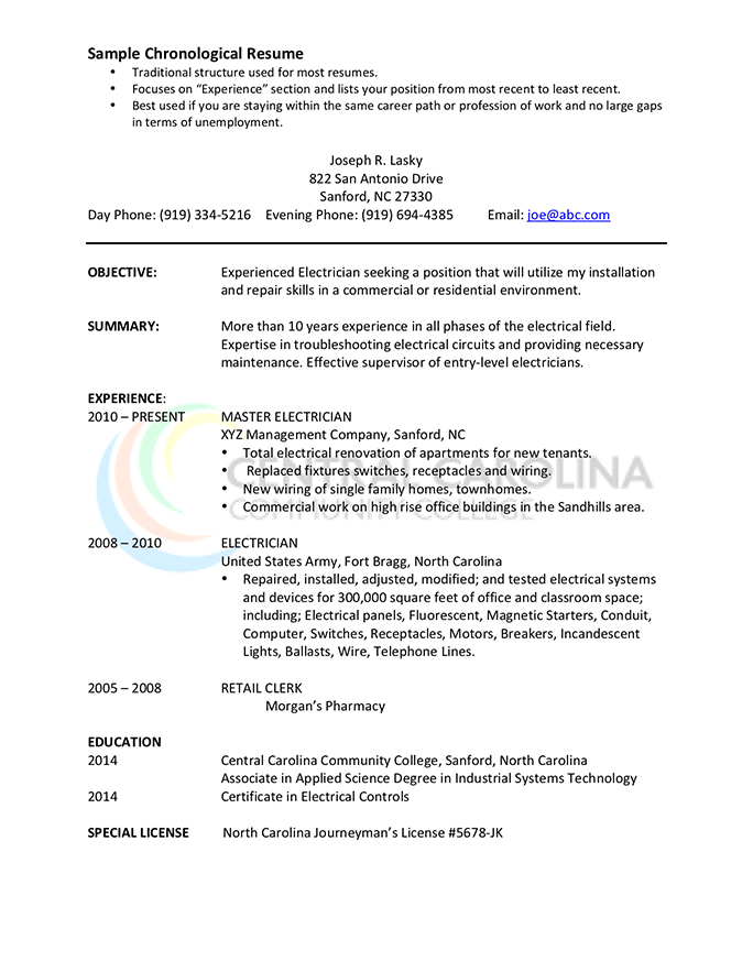 Chronological Resume Format: The Complete Guide | Hloom