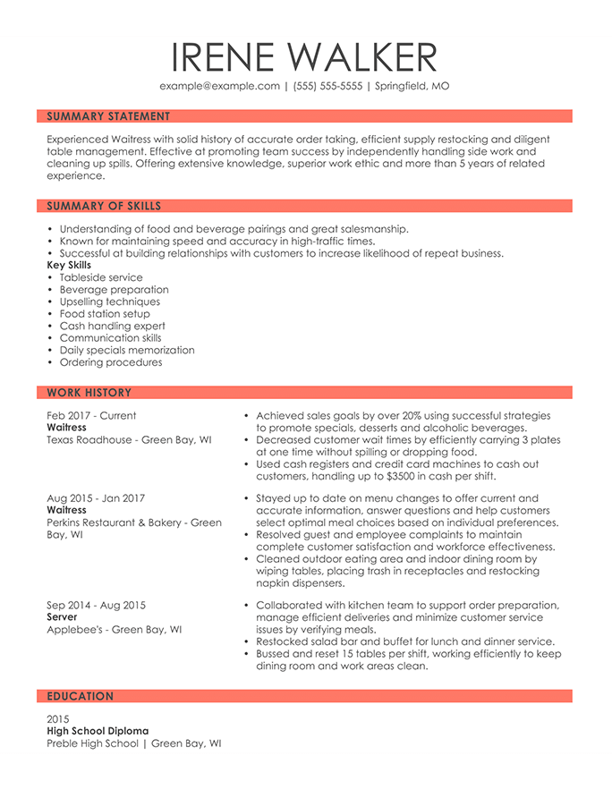 how to write a combination resume format  examples