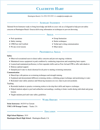 1 Page Cv Template from www.hloom.com