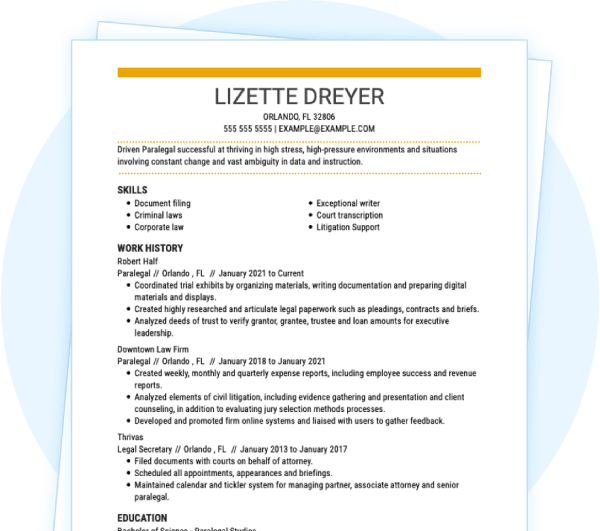 Professional Attorney Resume Template