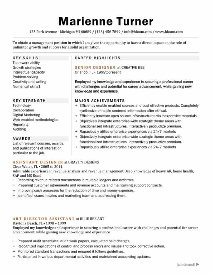 Simple Resume Templates For 22 Free Downloads
